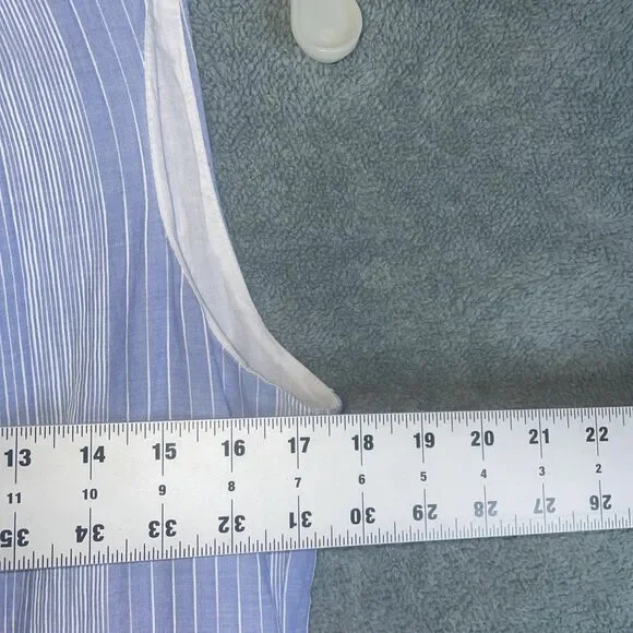 Calvin Klein Dress Womens 8 Blue Babydoll Sleeveless High Neck Lined Spring - Picture 6 of 10